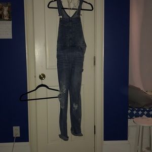 H&M Ripped Overalls